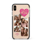 Mothers Day Multi Photo Strip Apple iPhone Xs Max Impact Case Black Edge on Gold Phone