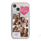 Mothers Day Multi Photo Strip iPhone 13 Mini TPU Impact Case with Pink Edges