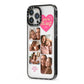 Mothers Day Multi Photo Strip iPhone 13 Pro Max Black Impact Case Side Angle on Silver phone
