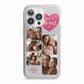 Mothers Day Multi Photo Strip iPhone 13 Pro TPU Impact Case with Pink Edges