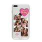 Mothers Day Multi Photo Strip iPhone 8 Plus Bumper Case on Silver iPhone