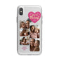 Mothers Day Multi Photo Strip iPhone X Bumper Case on Silver iPhone Alternative Image 1