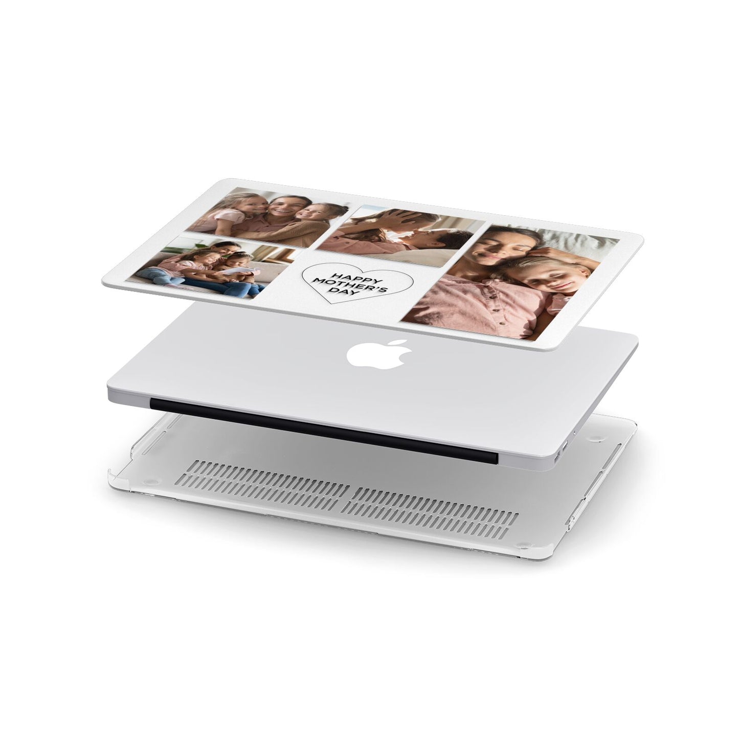 Mothers Day Multi Photo Tiles Apple MacBook Case in Detail