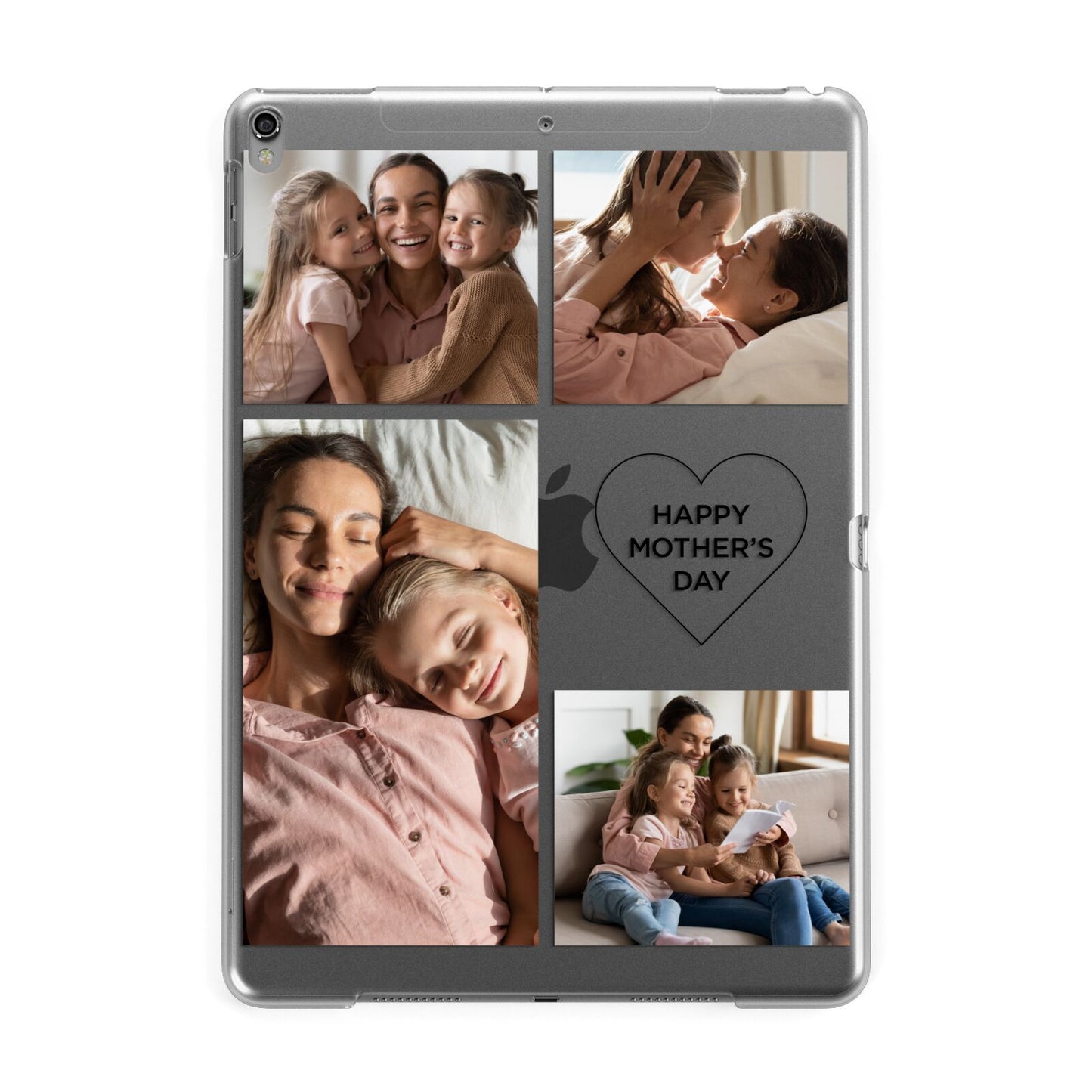 Mothers Day Multi Photo Tiles Apple iPad Grey Case