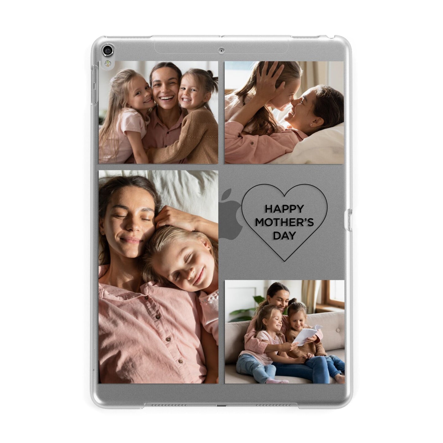 Mothers Day Multi Photo Tiles Apple iPad Silver Case