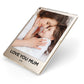 Mothers Day Photo Apple iPad Case on Gold iPad Side View