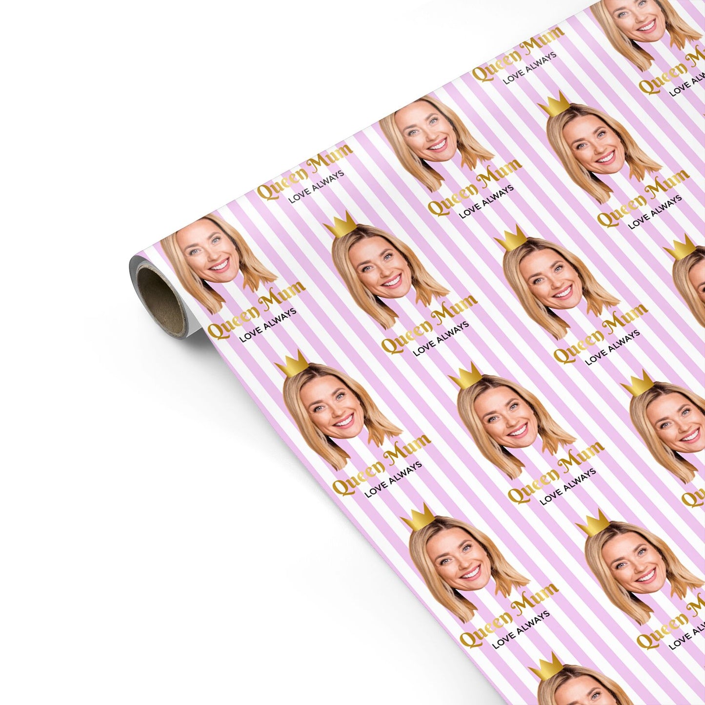 Mothers Day Photo Face Personalised Gift Wrap