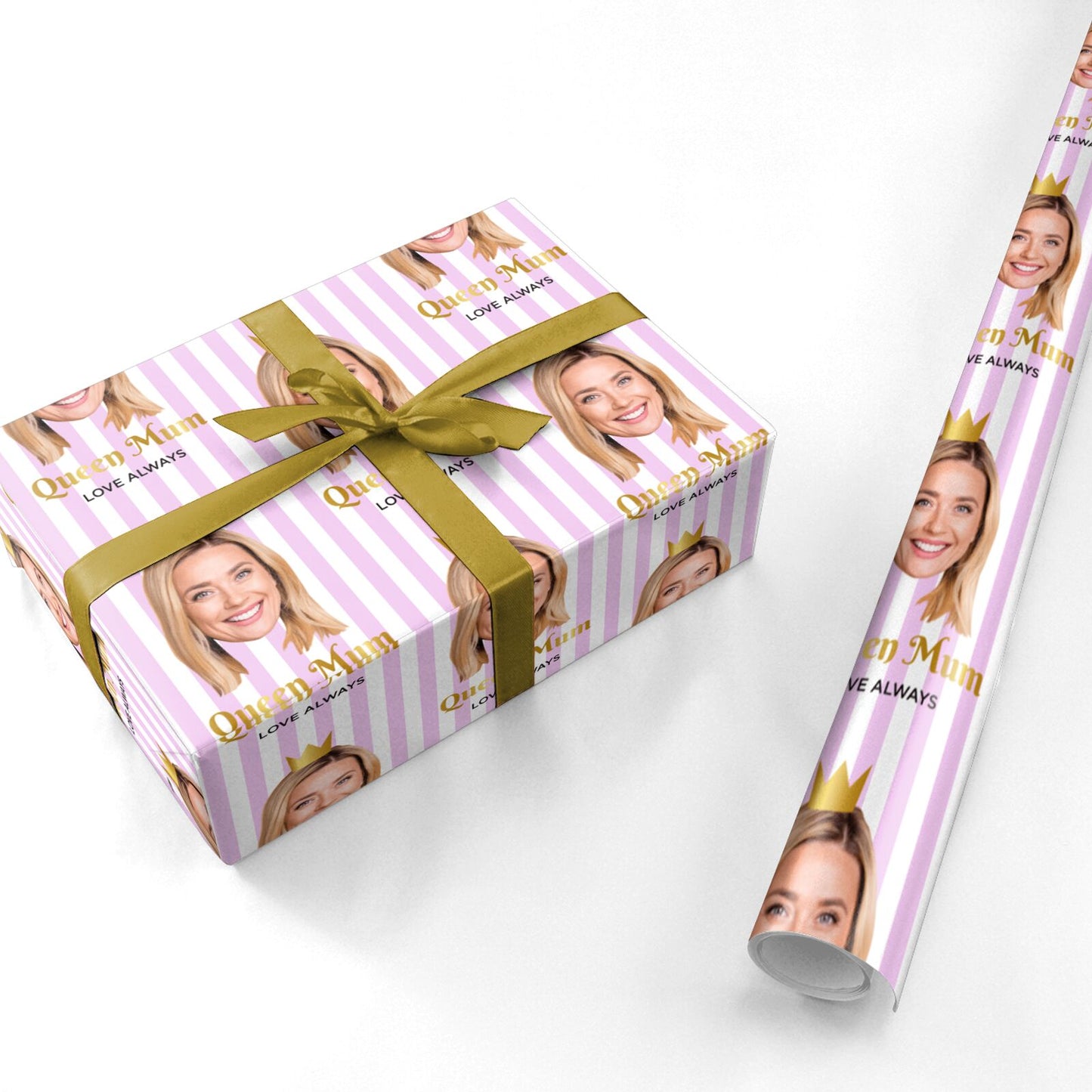 Mothers Day Photo Face Personalised Wrapping Paper