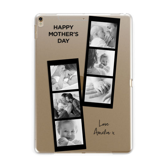Mothers Day Photo Strip Apple iPad Gold Case