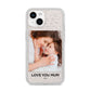 Mothers Day Photo iPhone 14 Glitter Tough Case Starlight