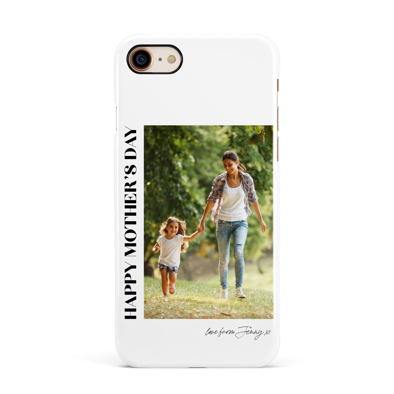 Mothers Day Photo with Text Apple iPhone 7 8 3D Snap Case