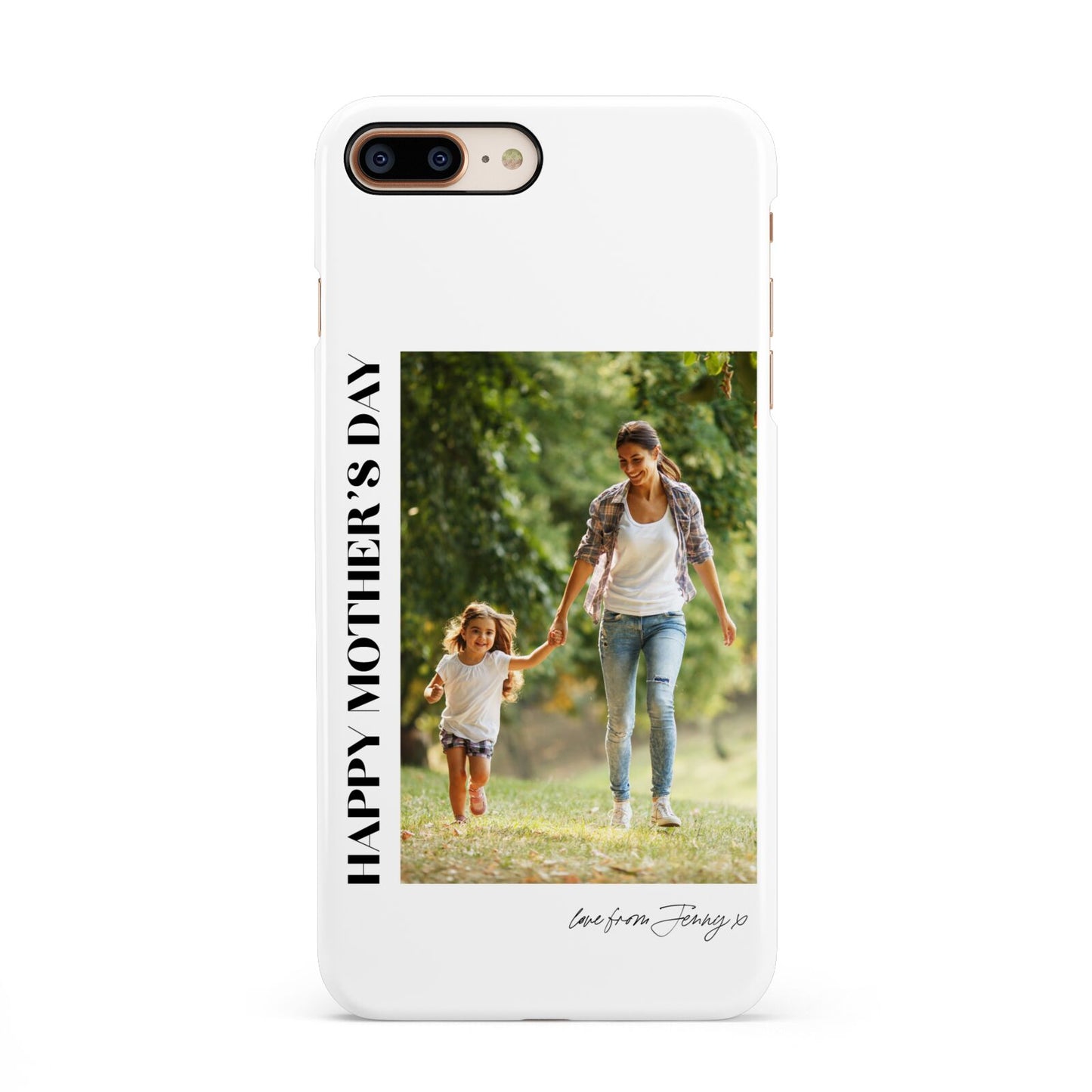 Mothers Day Photo with Text Apple iPhone 7 8 Plus 3D Snap Case