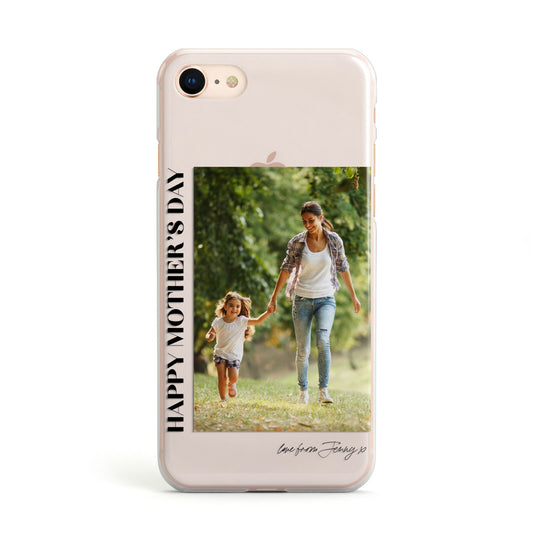 Mothers Day Photo with Text Apple iPhone Case