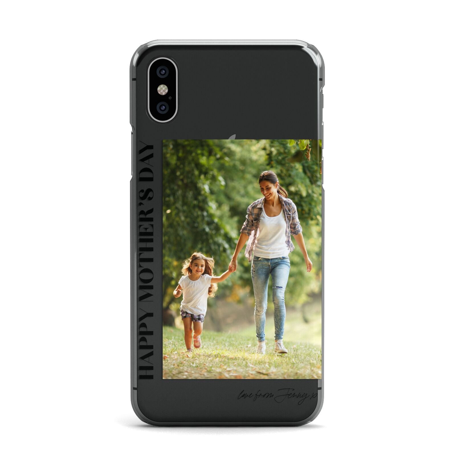 Mothers Day Photo with Text Apple iPhone X Case