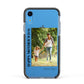 Mothers Day Photo with Text Apple iPhone XR Impact Case Black Edge on Blue Phone