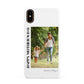 Mothers Day Photo with Text Apple iPhone XS 3D Snap Case