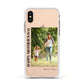 Mothers Day Photo with Text Apple iPhone Xs Impact Case White Edge on Gold Phone