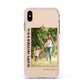 Mothers Day Photo with Text Apple iPhone Xs Max Impact Case Pink Edge on Gold Phone