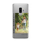 Mothers Day Photo with Text Samsung Galaxy S9 Plus Case on Silver phone