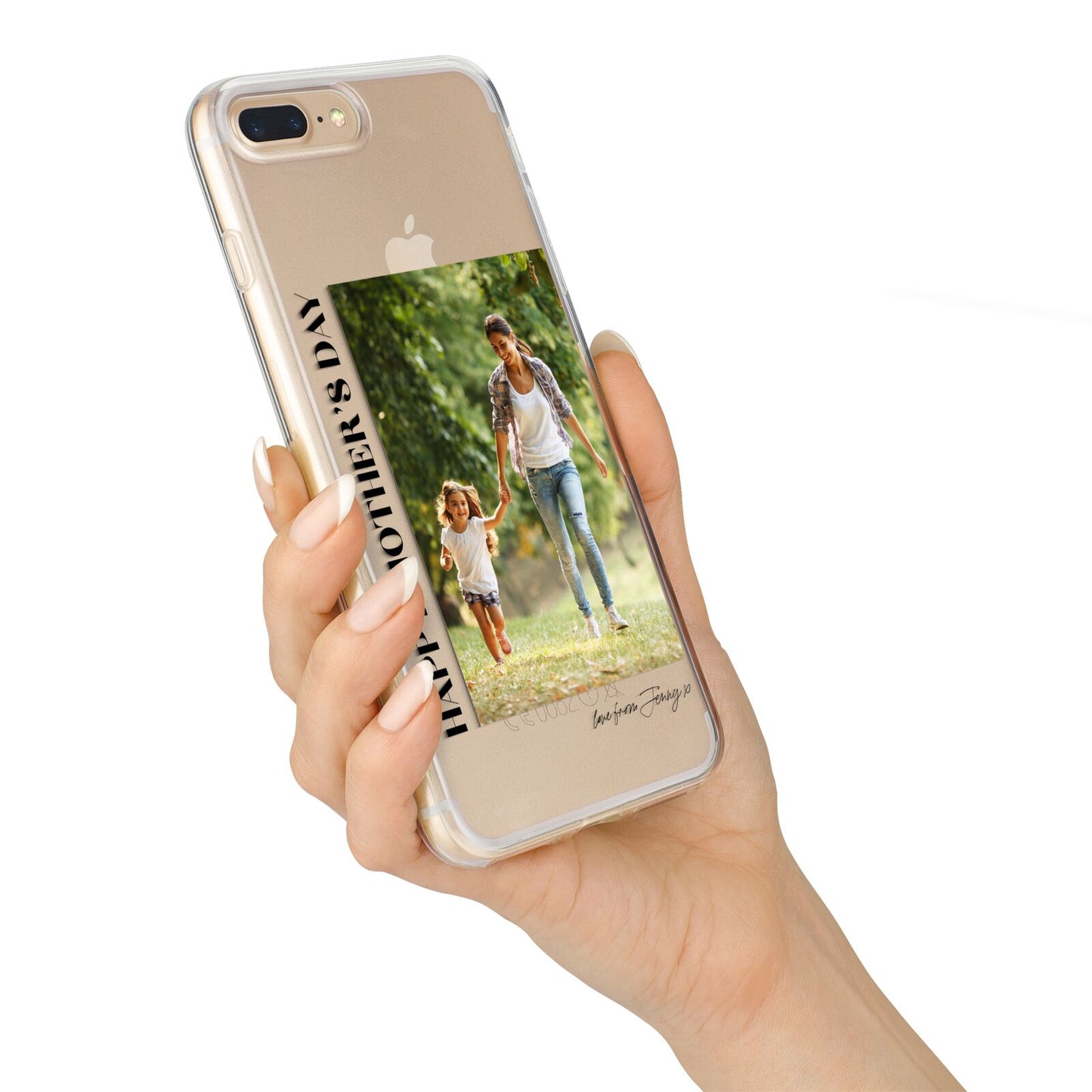 Mothers Day Photo with Text iPhone 7 Plus Bumper Case on Gold iPhone Alternative Image