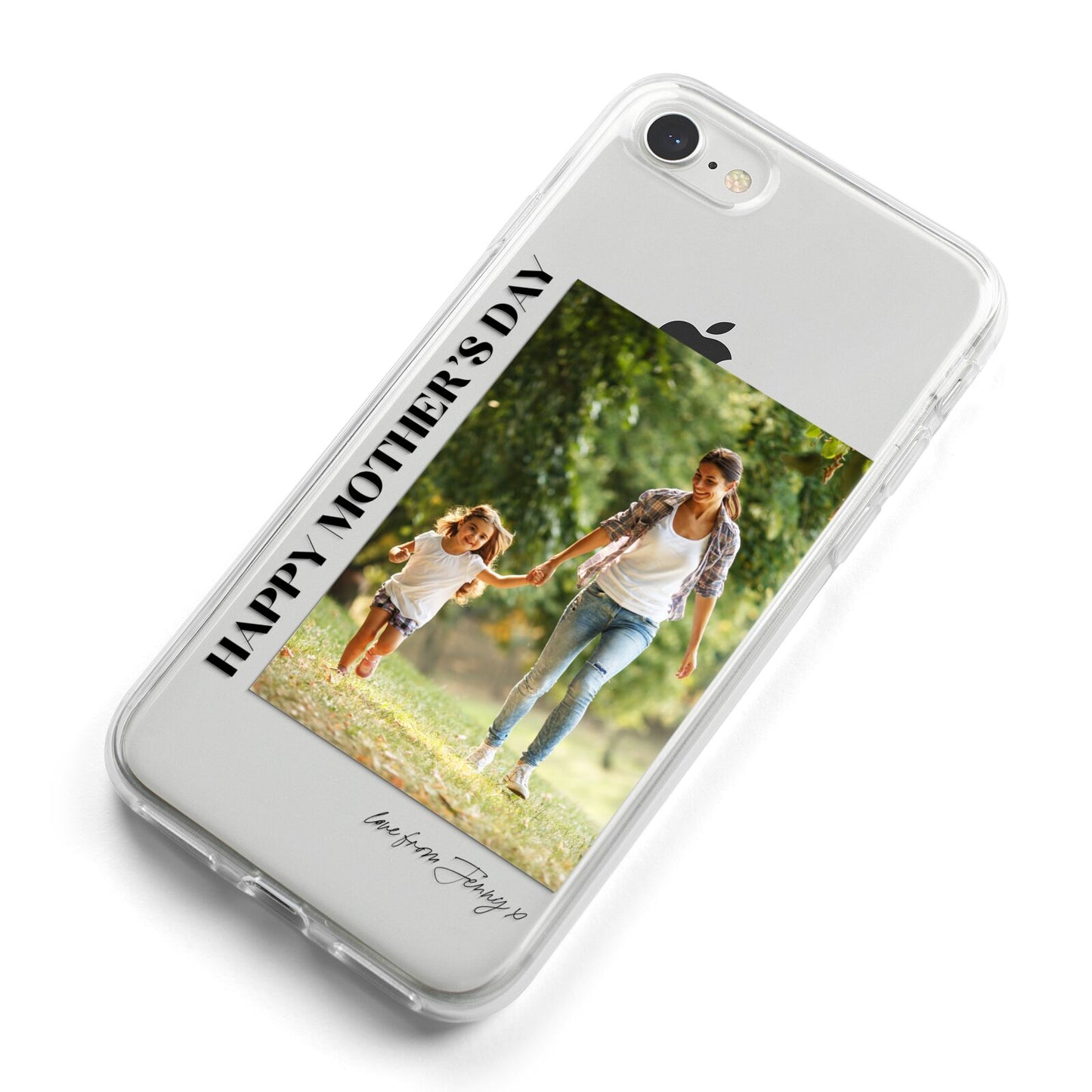 Mothers Day Photo with Text iPhone 8 Bumper Case on Silver iPhone Alternative Image