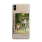 Mothers Day Photo with Text iPhone XS Max 2D Snap Case on Gold Phone