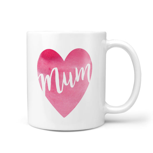 Mothers Day Watercolour Heart 10oz Mug