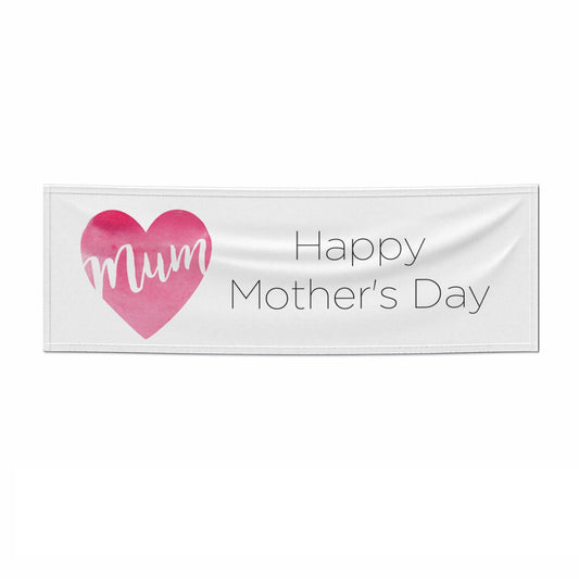 Mothers Day Watercolour Heart 6x2 Paper Banner