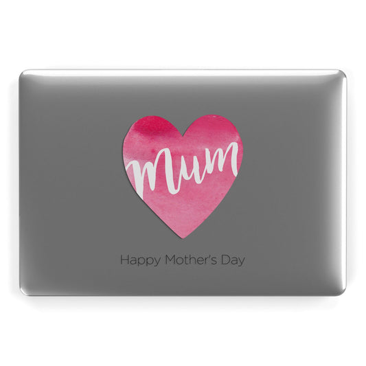 Mothers Day Watercolour Heart Apple MacBook Case