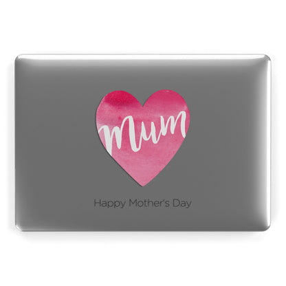 Mothers Day Watercolour Heart Apple MacBook Case