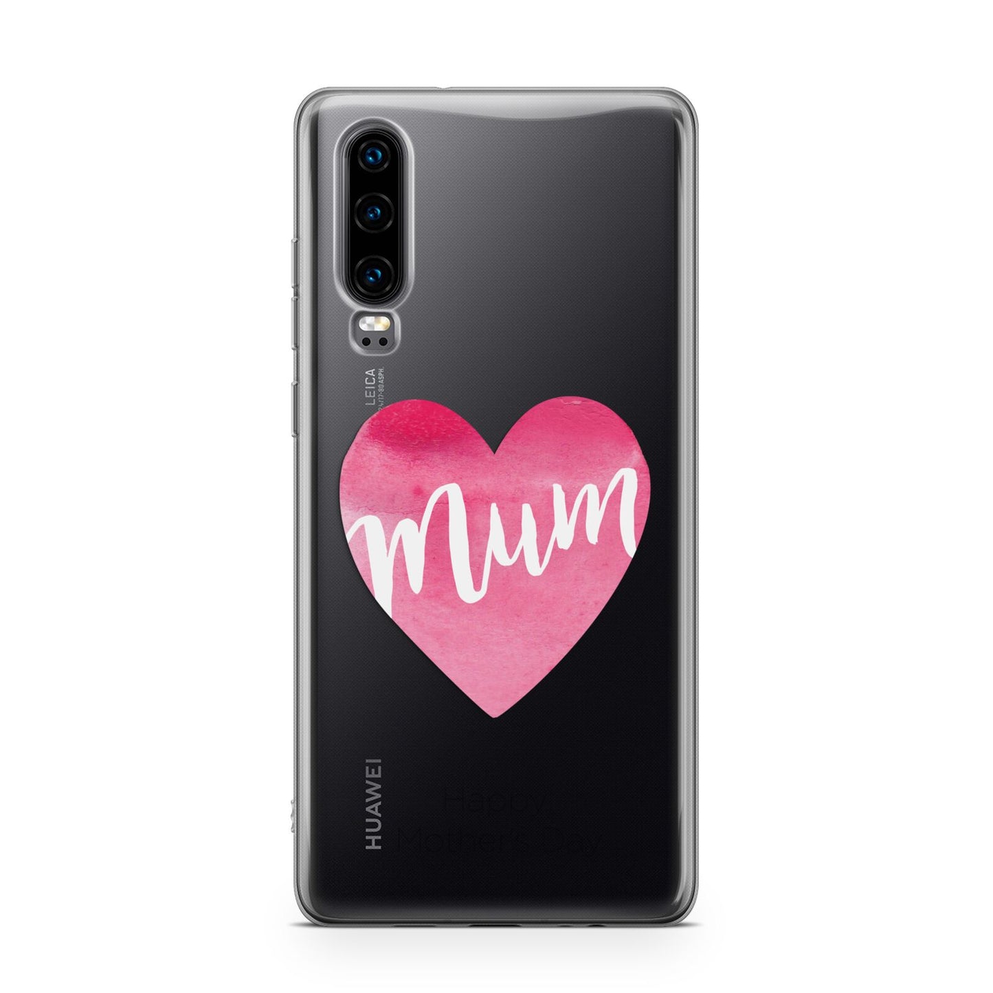 Mothers Day Watercolour Heart Huawei P30 Phone Case