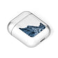 Mountain Snow Scene AirPods Case Laid Flat