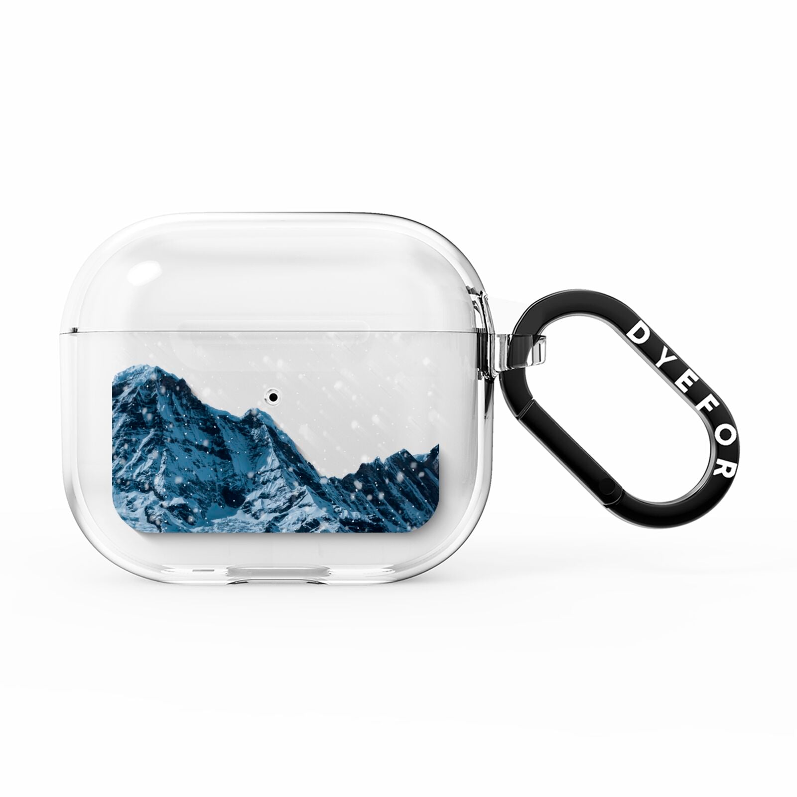 Mountain Snow Scene AirPods Clear Case 3rd Gen