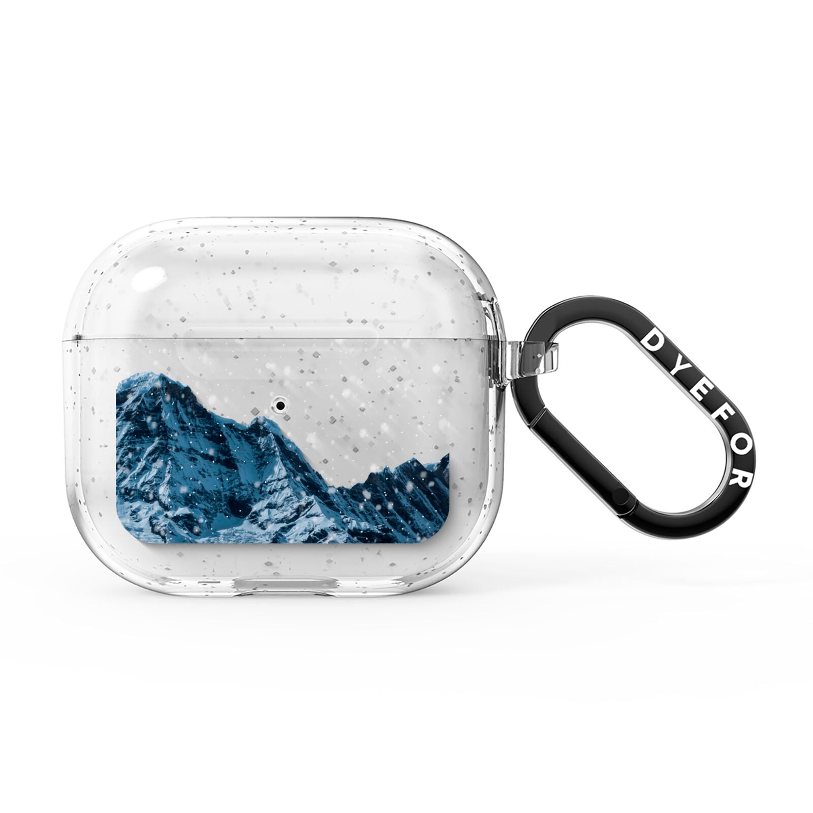 Mountain Snow Scene AirPods Glitter Case 3rd Gen