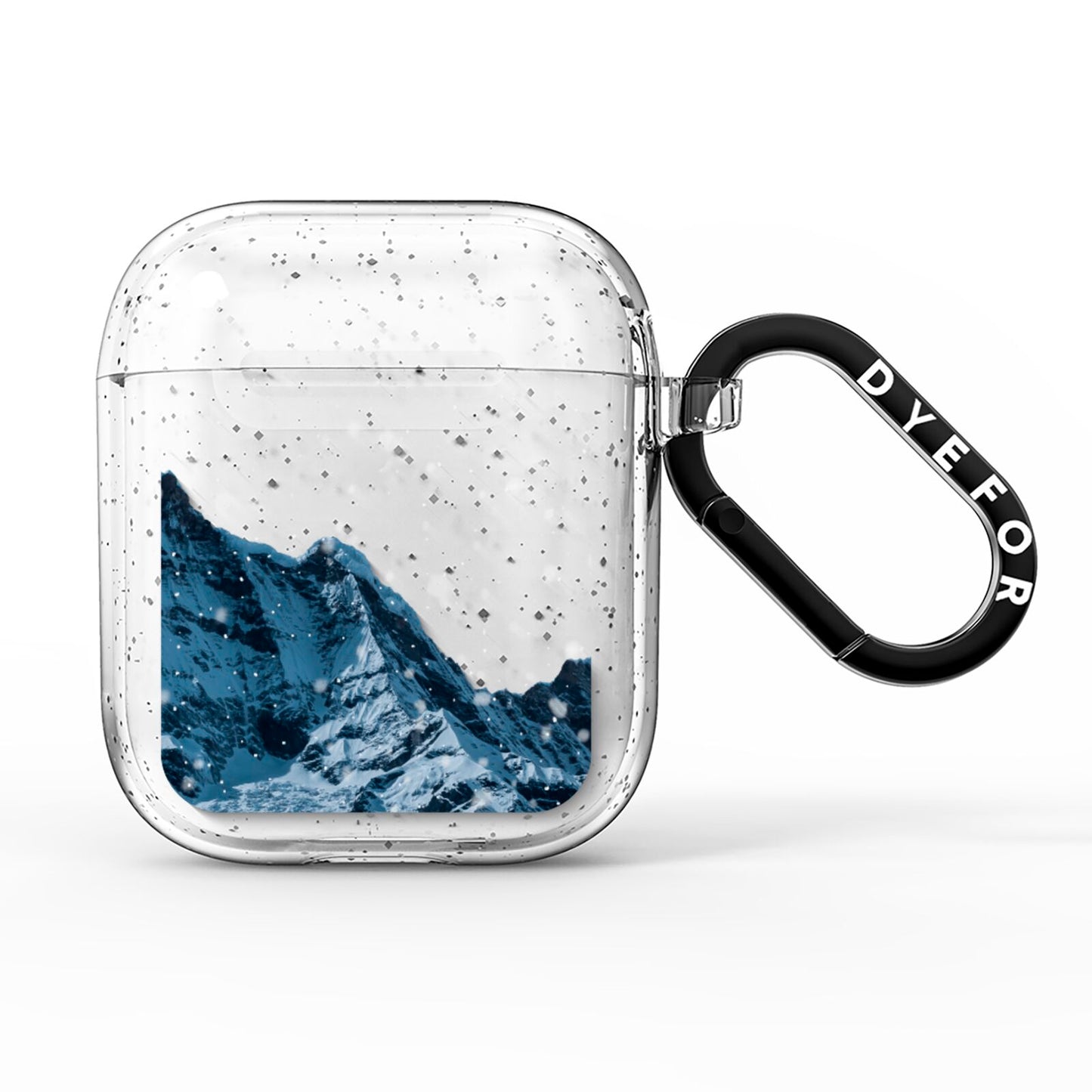 Mountain Snow Scene AirPods Glitter Case