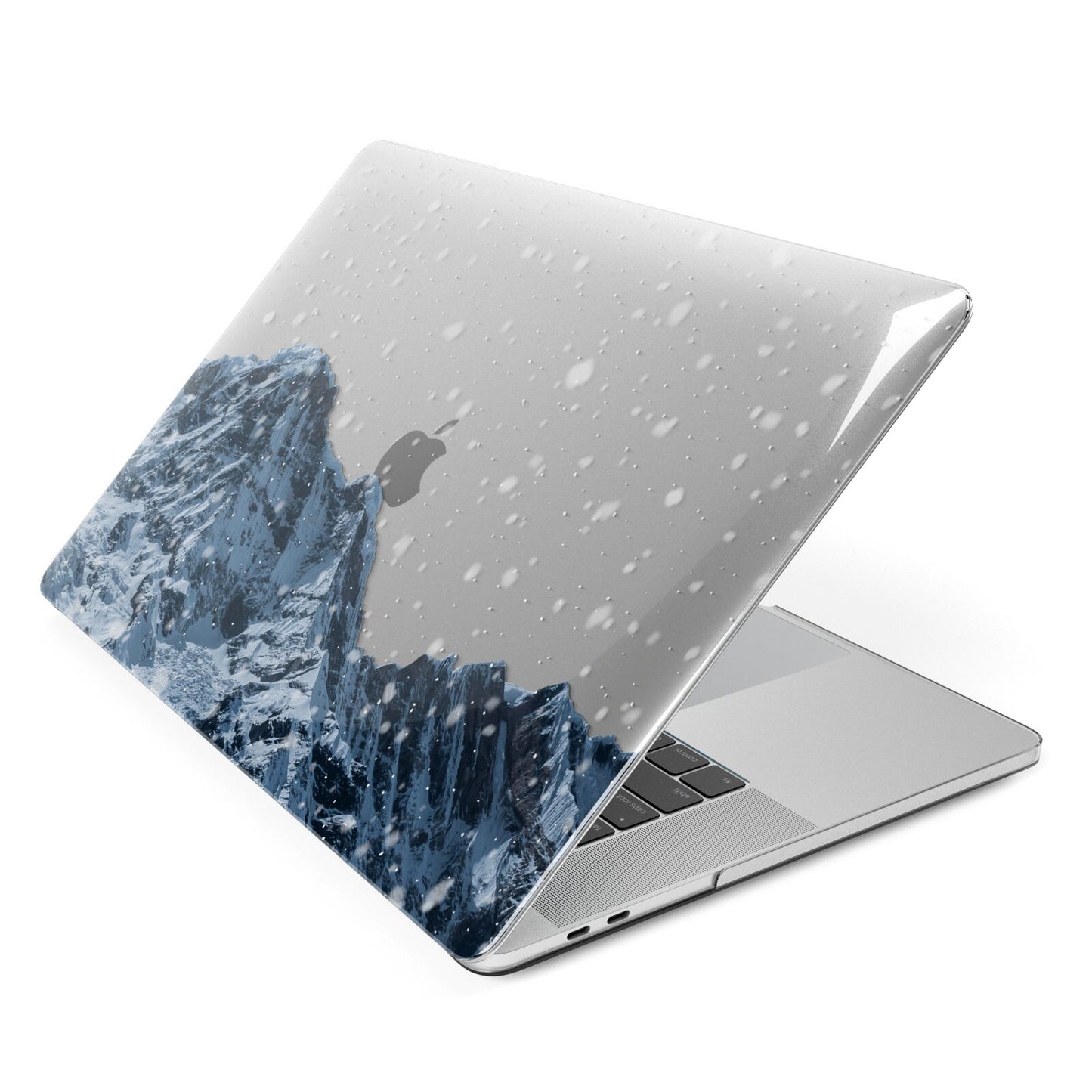 Mountain Snow Scene Apple MacBook Case Side View