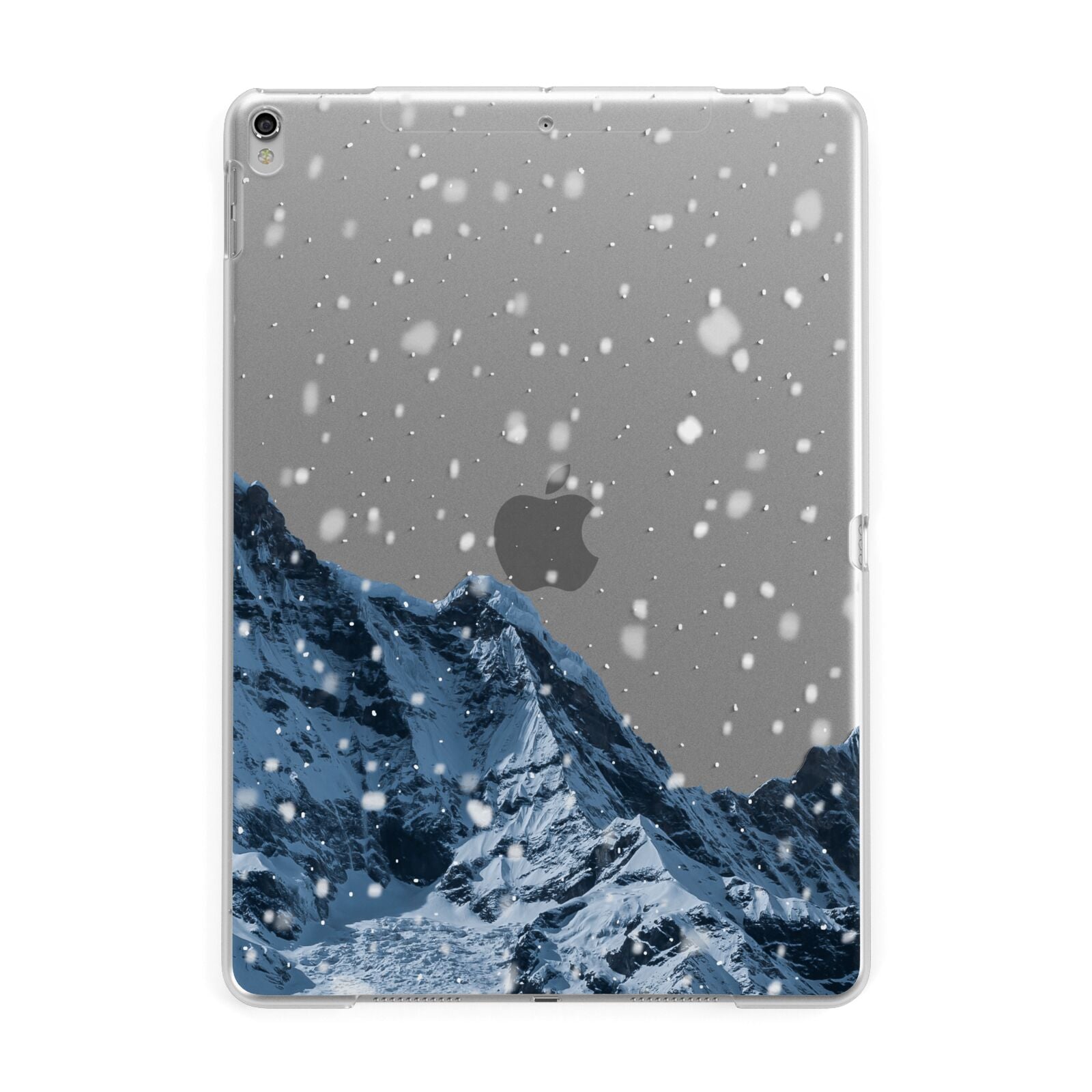 Mountain Snow Scene Apple iPad Silver Case