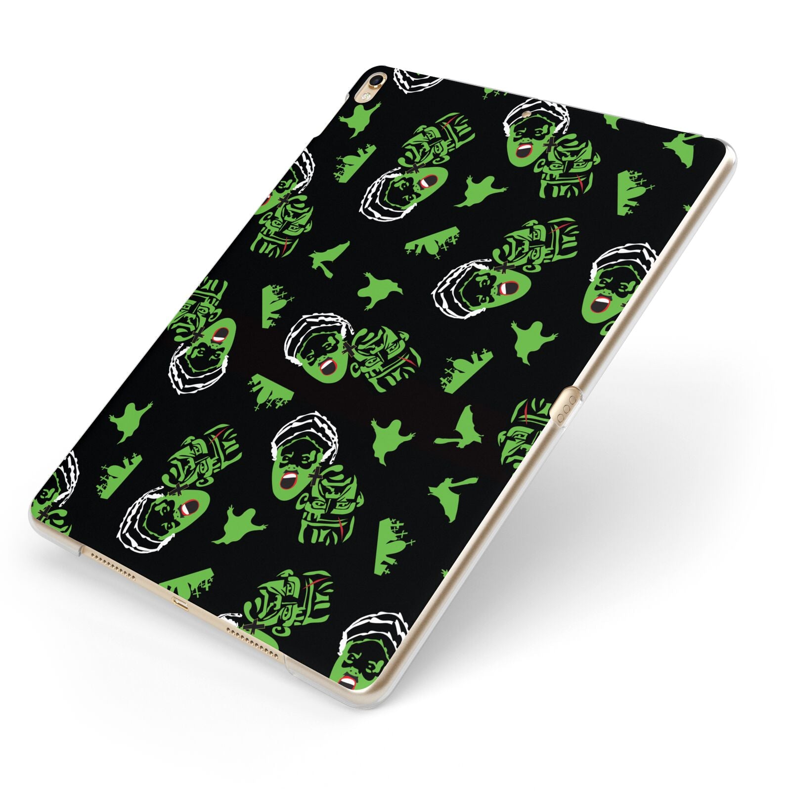 Movie Monster Apple iPad Case on Gold iPad Side View