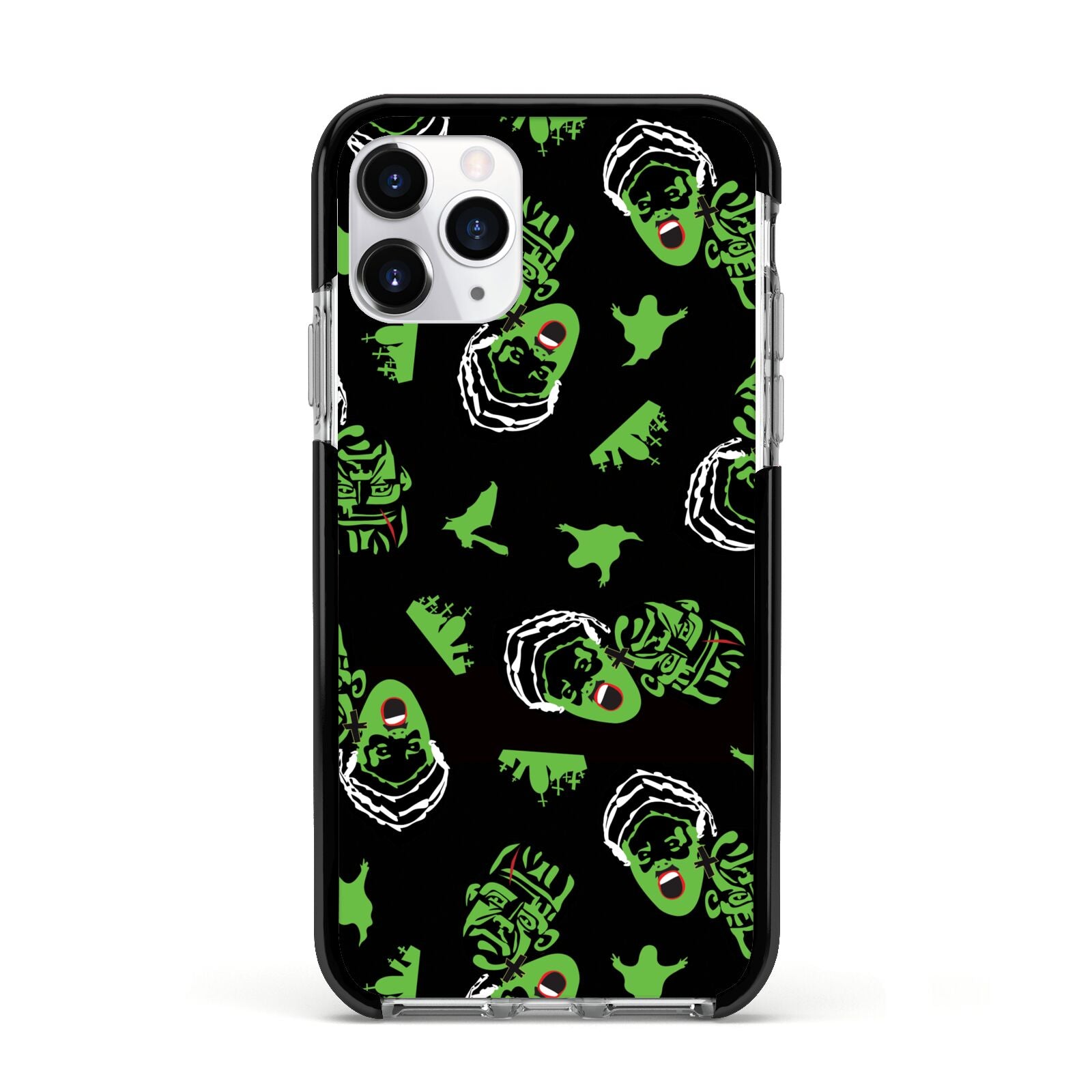Movie Monster Apple iPhone 11 Pro in Silver with Black Impact Case