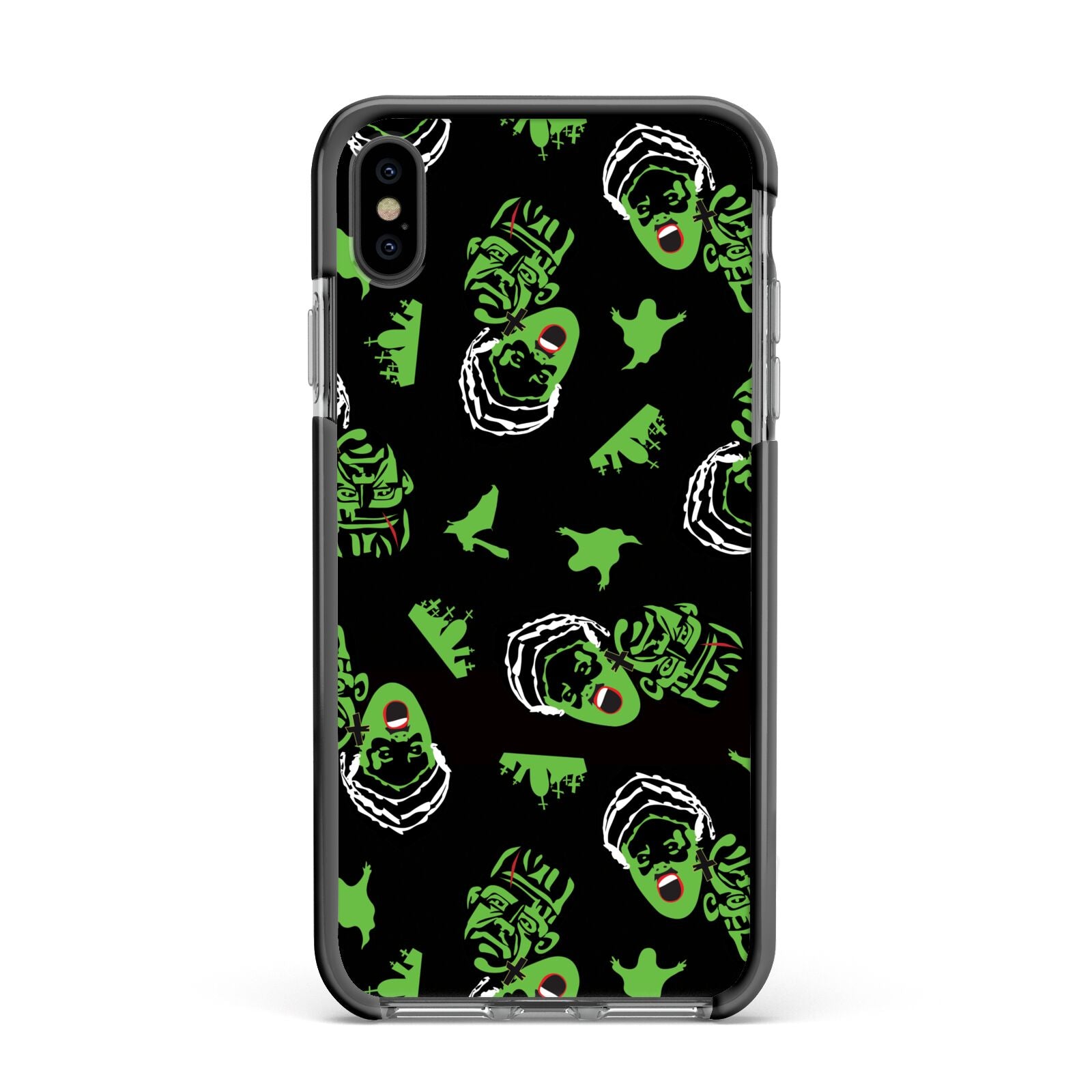 Movie Monster Apple iPhone Xs Max Impact Case Black Edge on Black Phone
