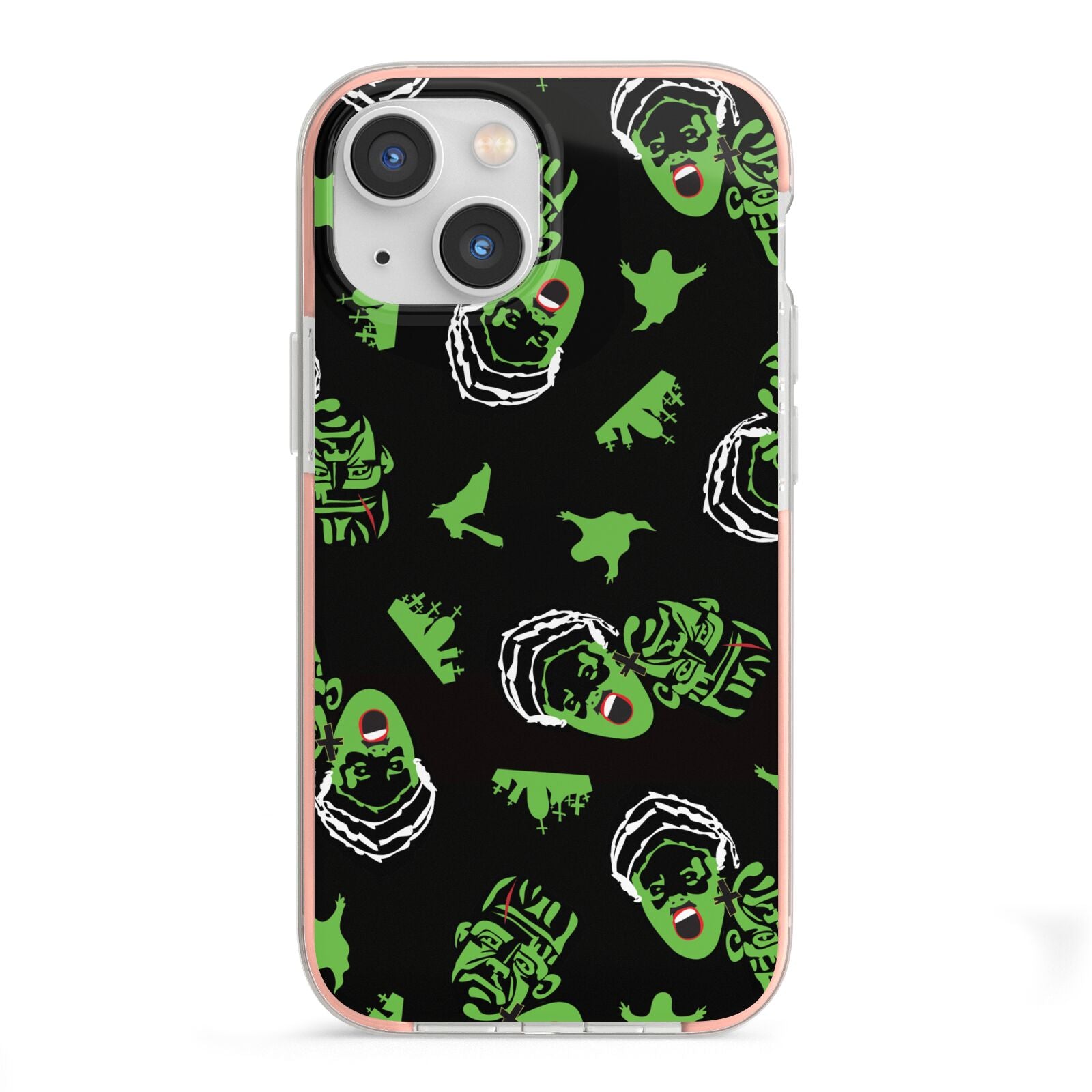 Movie Monster iPhone 13 Mini TPU Impact Case with Pink Edges