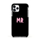 Mr Apple iPhone 11 Pro in Silver with Black Impact Case