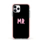 Mr Apple iPhone 11 Pro in Silver with Pink Impact Case