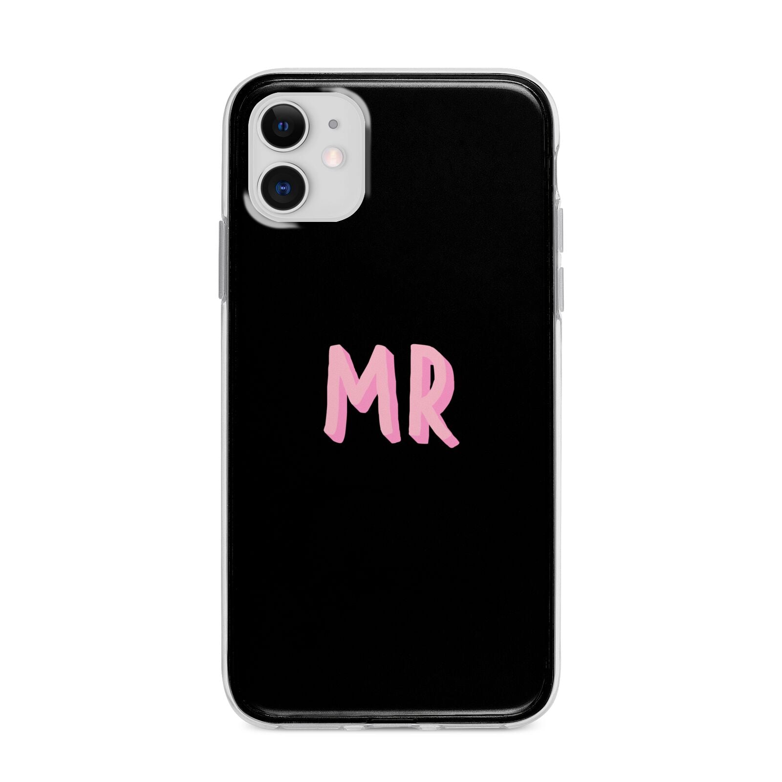 Mr Apple iPhone 11 in White with Bumper Case
