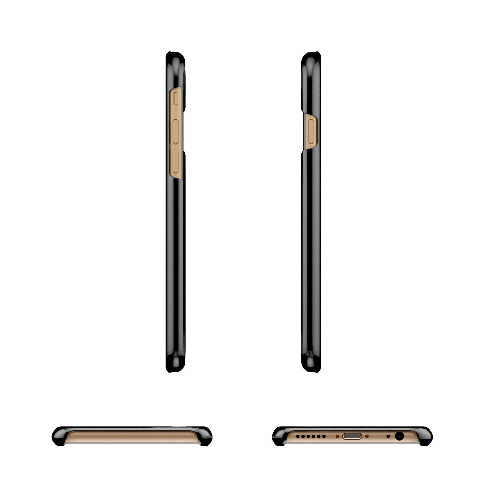 Mr Apple iPhone 6 3D Wrap Snap Case Angled Images