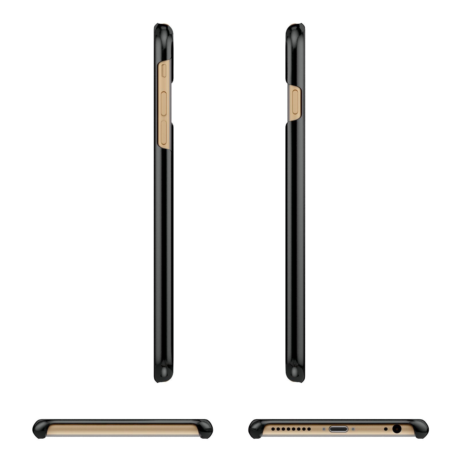 Mr Apple iPhone 6 Plus 3D Wrap Snap Case Angled Images