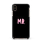 Mr Apple iPhone Xs Max Impact Case Black Edge on Gold Phone