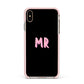 Mr Apple iPhone Xs Max Impact Case Pink Edge on Gold Phone