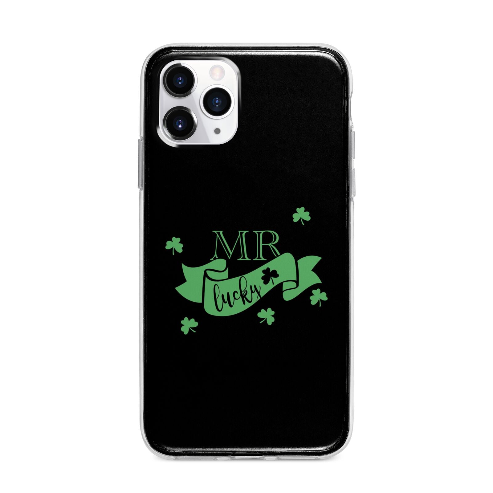 Mr Lucky Apple iPhone 11 Pro Max in Silver with Bumper Case