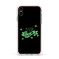 Mr Lucky Apple iPhone Xs Max Impact Case Pink Edge on Silver Phone